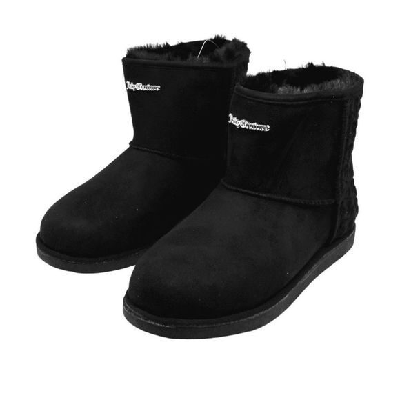 Juicy Couture Kave Women's Winter Black Boots Size 8 - Picture 2 of 6